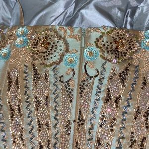 Jovani iridescent taffeta beaded gown. Size 12/8